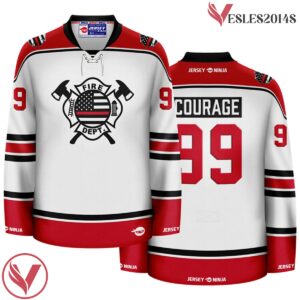 Firefighter - Thin Red LIne Pop Culture Hockey Jersey - Vesles2014S