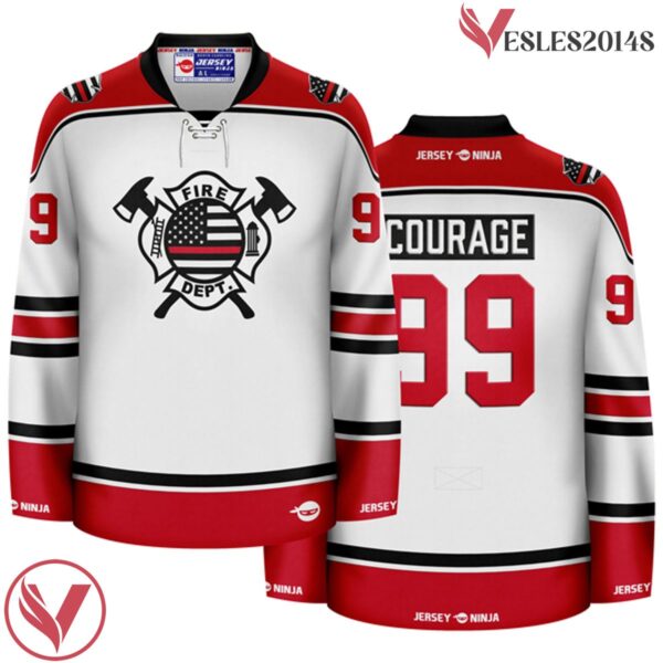 Firefighter - Thin Red LIne Pop Culture Hockey Jersey - Vesles2014S