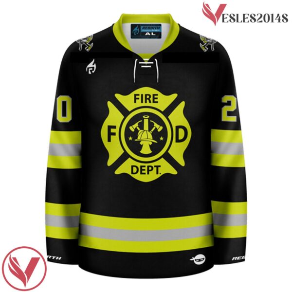Firefighter - Turnout Gear Pop Culture Hockey Jersey - Vesles2014S 2