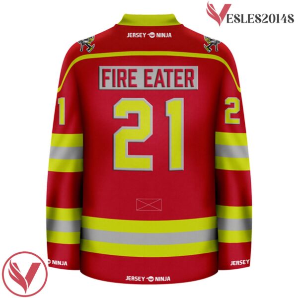 Firefighter - Turnout Gear Red Pop Culture Hockey Jersey - Vesles2014S 3
