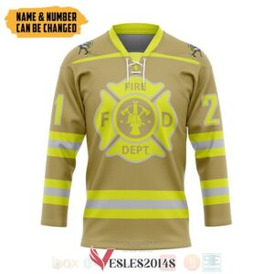 Fireman Personalized Hockey Jersey, Trending Gifts For Fans - Vesles2014s