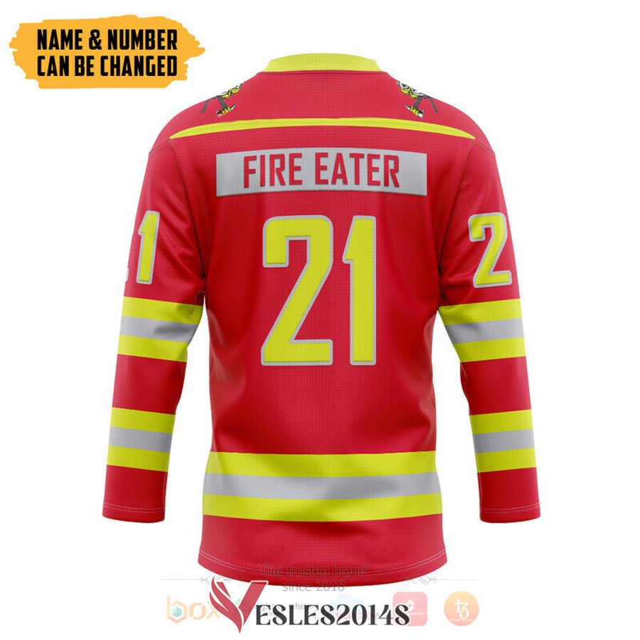 Fireman Red Custom Hockey Jersey, Trending Gifts For Fans - Vesles2014s 1