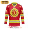 Fireman Red Custom Hockey Jersey, Trending Gifts For Fans - Vesles2014s