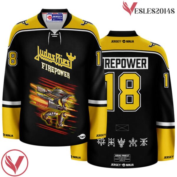 Firepower Judas Priest Hockey Jersey - Vesles2014S 2