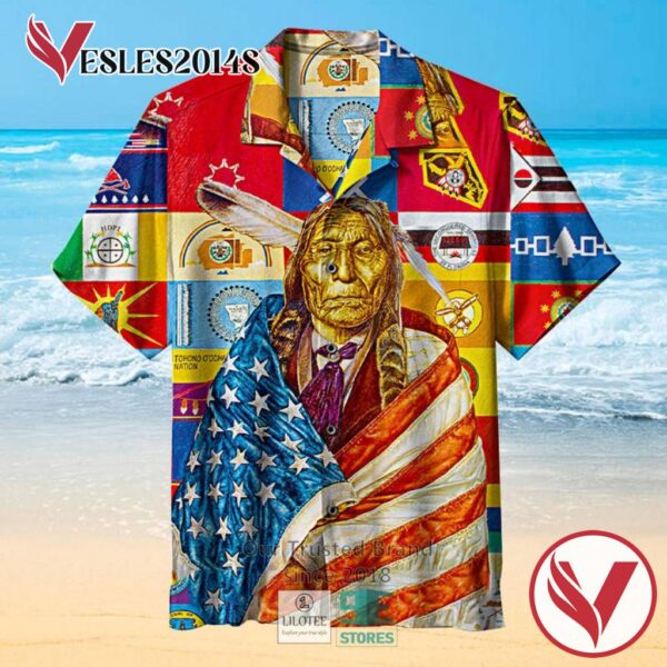 Flags of Our Fathers Casual Hawaiian Shirt, Best Gifts For Summer Vesles2014S
