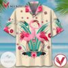 Flamigo Couple Print Short Sleeve Hawaiian Casual Shirt Vesles2014S