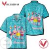 Flamingo Hawaii Let's Flamazing Print Short Sleeve Hawaiian Casual Shirt Vesles2014S