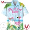 Flamingo Stay Out Of My Bubble Print Short Sleeve Hawaiian Casual Shirt Vesles2014S