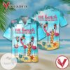 Flamingo The Beach Is Calling And We Must Go Print Short Sleeve Hawaiian Casual Shirt Vesles2014S