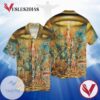 Flamingo With Pineapple For men And Women Graphic Print Short Sleeve Hawaiian Casual Shirt Vesles2014S