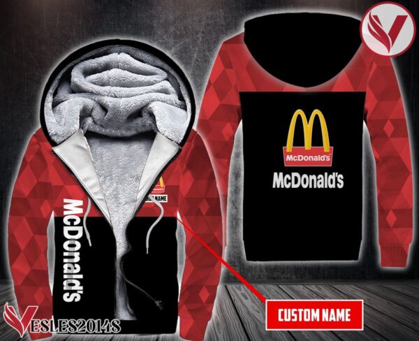 Fleece Mcdonald's Uniform Custom Hoodie - Vesles2014S