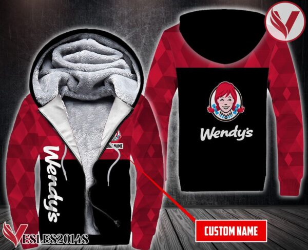 Fleece Wendy's Uniform Custom Hoodie - Vesles2014S