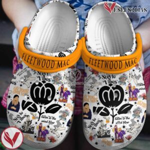 Fleetwood Mac Music Crocs Crocband Clogs Shoes, Unique Gifts For Fans Style 1 - Vesles2014S