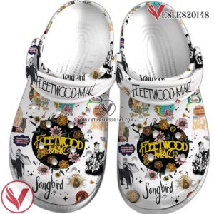 Fleetwood Mac Music Crocs Crocband Clogs Shoes, Unique Gifts For Fans Style 10 - Vesles2014S 2