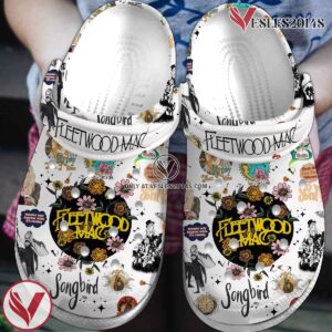 Fleetwood Mac Music Crocs Crocband Clogs Shoes, Unique Gifts For Fans Style 10 - Vesles2014S