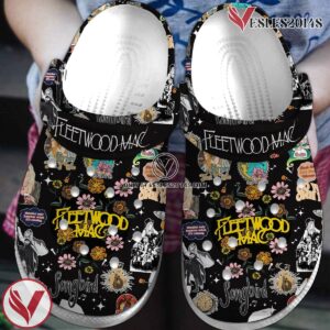 Fleetwood Mac Music Crocs Crocband Clogs Shoes, Unique Gifts For Fans Style 3 - Vesles2014S