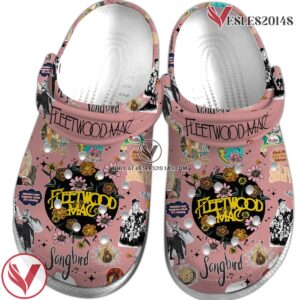 Fleetwood Mac Music Crocs Crocband Clogs Shoes, Unique Gifts For Fans Style 5 - Vesles2014S 2