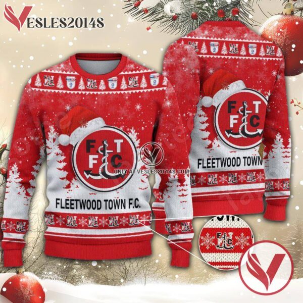 Fleetwood Town Sport Ugly Christmas Sweater, Unique Gifts For Fans - Vesles2014aS 1