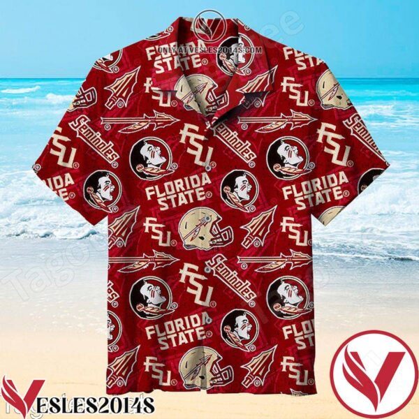Florida State University Seminoles Red Hawaiian Shirt, Unique Gifts For Friends - Vesles2014S 1