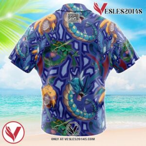 Flying Type Pokemon Pokemon Hawaiian Button Up Shirt, Perfect Gifts For Anime Lovers - Vesles2014S 1