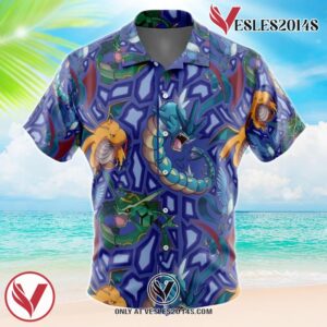 Flying Type Pokemon Pokemon Hawaiian Button Up Shirt, Perfect Gifts For Anime Lovers - Vesles2014S