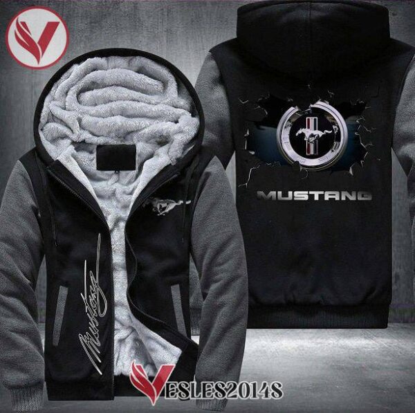 Ford Mustang Fleece Hoodie Jacket, Unique Gifts For Car Lovers - Vesles2014S 1