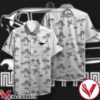 Ford Mustang Grey Palm Tree White Hawaiian Shirt, Unique Gifts For Friends - Vesles2014S 1