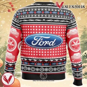 Ford Mustang Ugly Christmas Sweater, Unique Christmas Gift For Fans - Vesles2014S 1