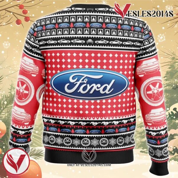 Ford Mustang Ugly Christmas Sweater, Unique Christmas Gift For Fans - Vesles2014S 1