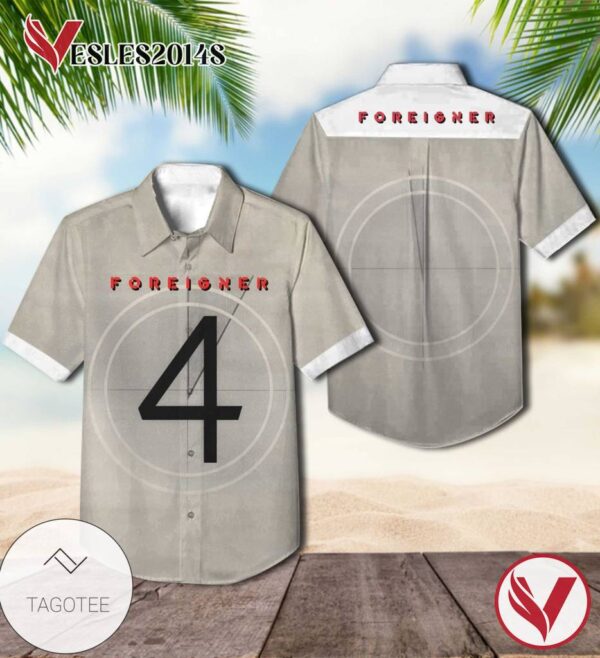 Foreigner 4 Album Cover Hawaiian Shirt, Best Gift For Music Lovers Vesles2014S