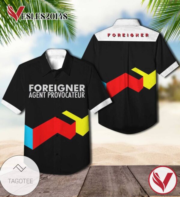 Foreigner Agent Provocateur Album Cover Hawaiian Shirt, Best Gift For Music Lovers Vesles2014S