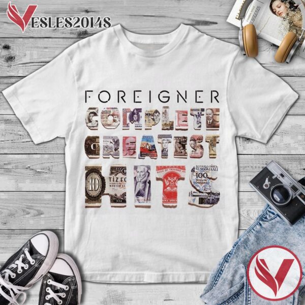 Foreigner Complete Greatest Hits Compilation Album Cover Shirt, Perfect Gifts For Music Lovers - Vesles2014S