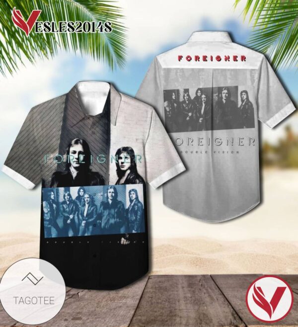 Foreigner Double Vision Album Cover Hawaiian Shirt, Best Gift For Music Lovers Vesles2014S