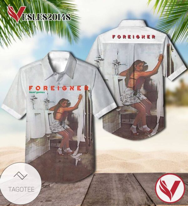 Foreigner Head Games Album Cover Hawaiian Shirt, Best Gift For Music Lovers Vesles2014S