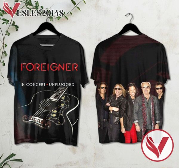 Foreigner In Concert Unplugged Album Cover Shirt, Perfect Gifts For Music Lovers - Vesles2014S