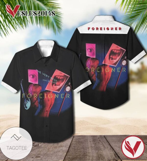 Foreigner The Very Best And Beyond Album Cover Hawaiian Shirt, Best Gift For Music Lovers Vesles2014S