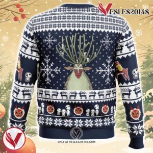 Forest Spirit Princess Mononoke Ugly Christmas Sweater, Unique Christmas Gift For Fans - Vesles2014S 1