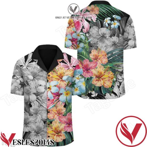 Forest Tropical Hibiscus Flower Hawaiian Shirt, Unique Gifts For Friends - Vesles2014S 1