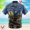 Fortnite Starry Night Tilted Towers Hawaiian Button Up Shirt, Perfect Gifts For Anime Lovers - Vesles2014S