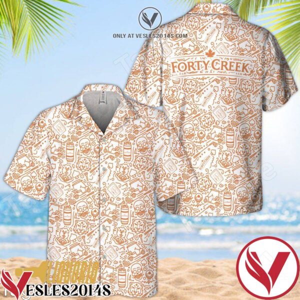 Forty Creek Doodle Art Hawaiian Shirt, Unique Gifts For Friends - Vesles2014S 1