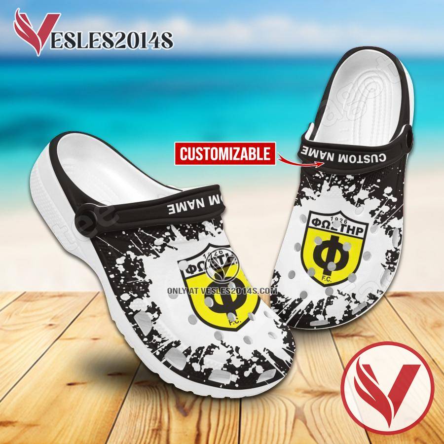 Fostiras FC Custom Name Crocs Shoes For Men And Women, Unique Clogs Shoes For Fans - Vesles2014S