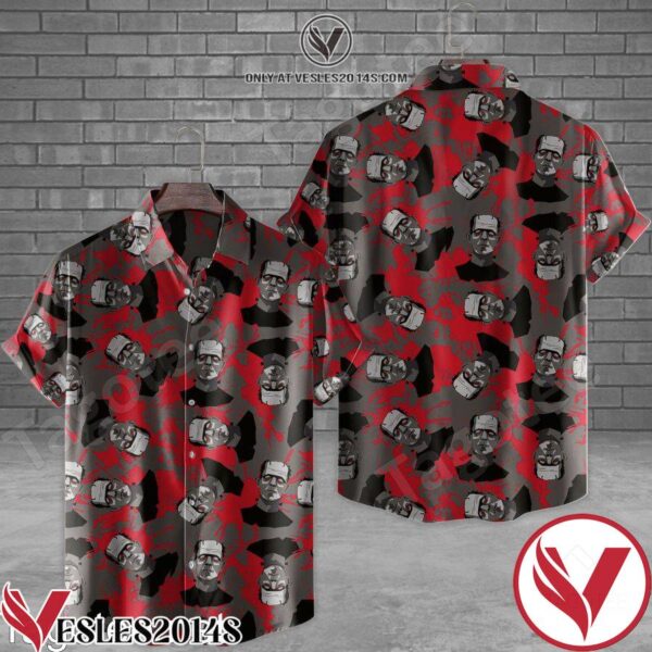 Frankenstein Blood Splash Hawaiian Shirt, Unique Gifts For Friends - Vesles2014S 1