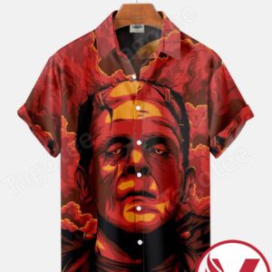 Frankenstein Horror Red Halloween Hawaiian Shirt, Unique Gifts For Friends - Vesles2014S 1