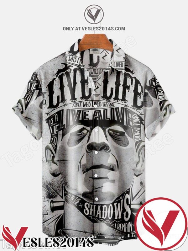 Frankenstein Live Live Art Halloween Hawaiian Shirt, Unique Gifts For Friends - Vesles2014S 1