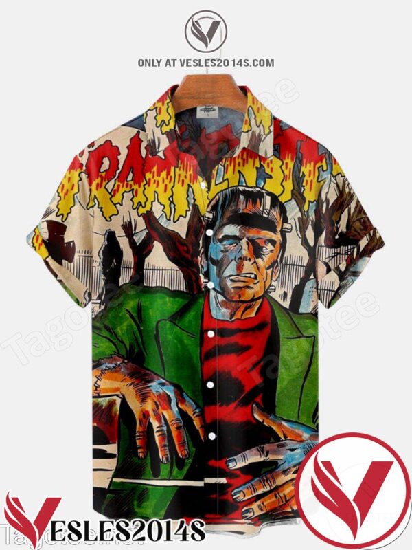 Frankenstein Monster Halloween Hawaiian Shirt, Unique Gifts For Friends - Vesles2014S 1