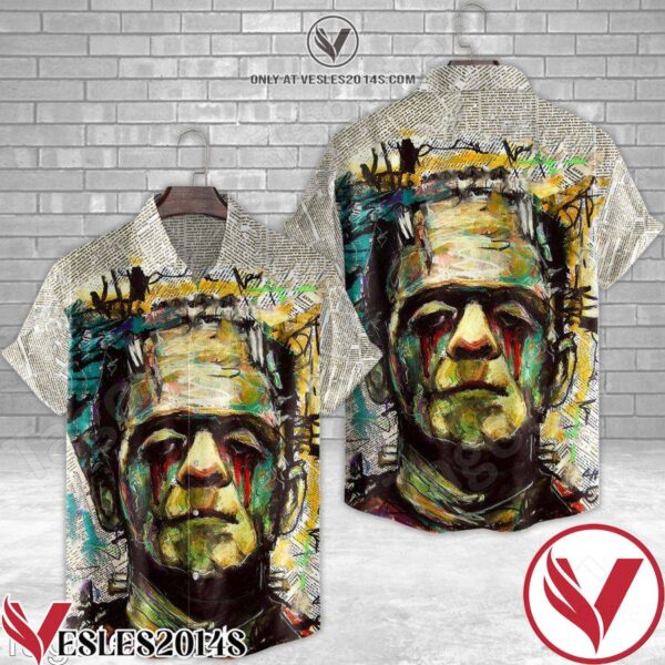 Frankenstein Monster Painting Hawaiian Shirt, Unique Gifts For Friends - Vesles2014S 1