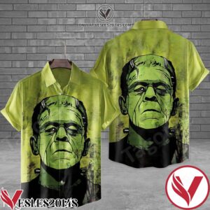 Frankenstein Painting Halloween Hawaiian Shirt, Unique Gifts For Friends - Vesles2014S 1
