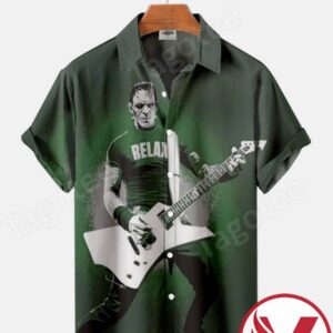 Frankenstein Relax With Guitar Halloween Hawaiian Shirt, Unique Gifts For Friends - Vesles2014S 1