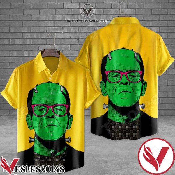 Frankenstein Wearing Glasses Hawaiian Shirt, Unique Gifts For Friends - Vesles2014S 1