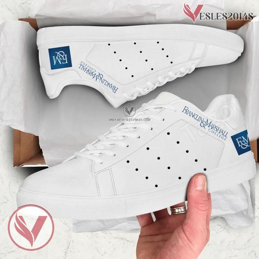 Franklin and Marshall College Logo Stan Smith Shoes, Unique Sneaker For Fans - Vesles2014s